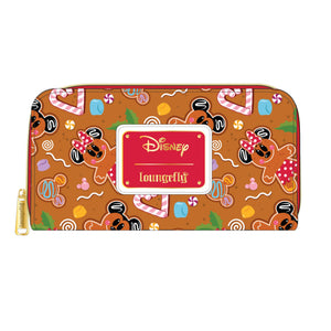 Loungefly Disney Gingerbread AOP Zip Around Wallet