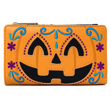 Load image into Gallery viewer, Loungefly Halloween Pumpkin Flap Wallet Front