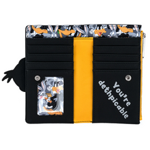 Load image into Gallery viewer, Loungefly Looney Tunes Daffy Duck Cosplay Flap Wallet