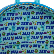 Load image into Gallery viewer, Loungefly Pixar Monsters University Scare Games Mini Backpack