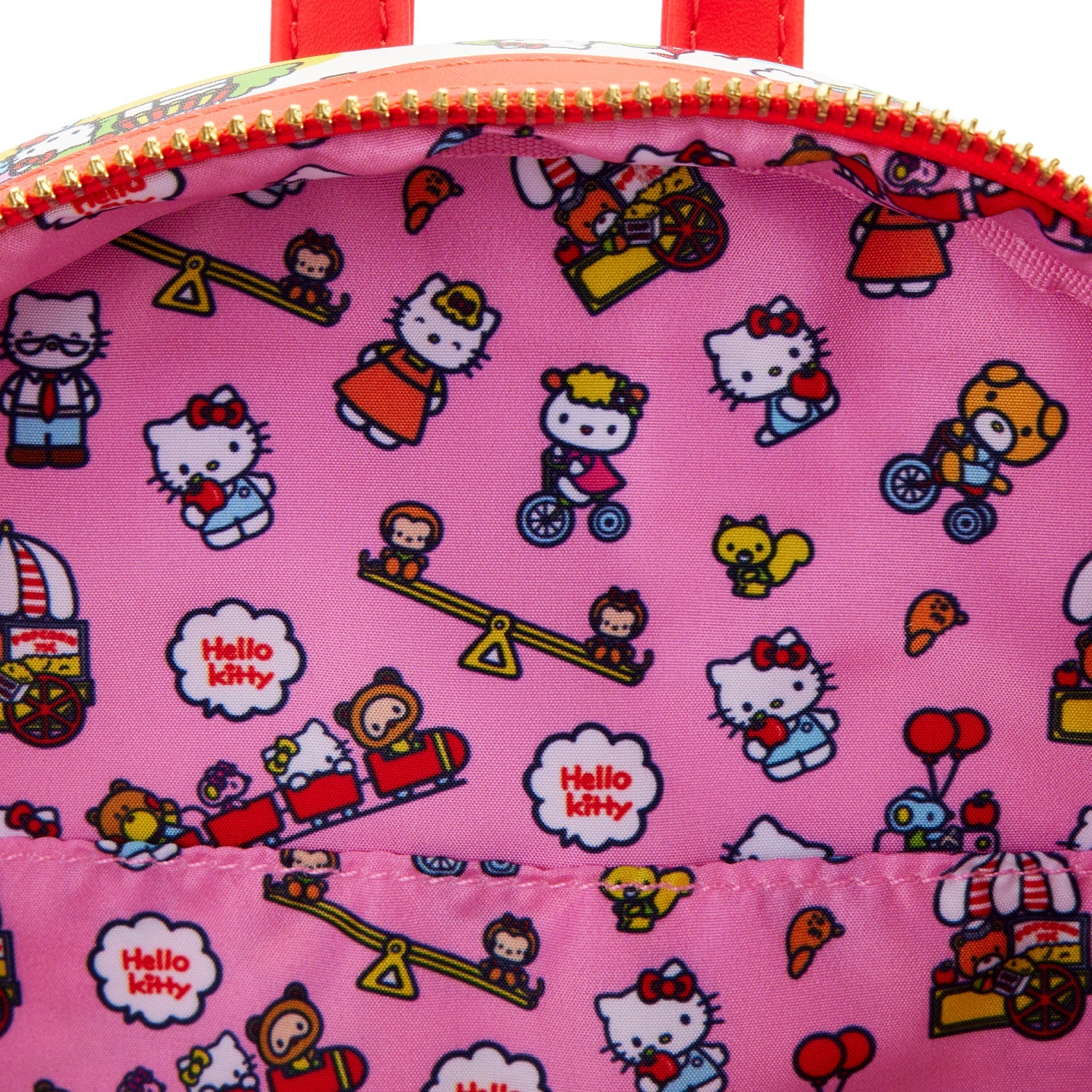 hello kitty loungefly backpack pink Loungefly Sanrio Hello Kitty and Friends Carnival Mini Backpack – The Line Jumper