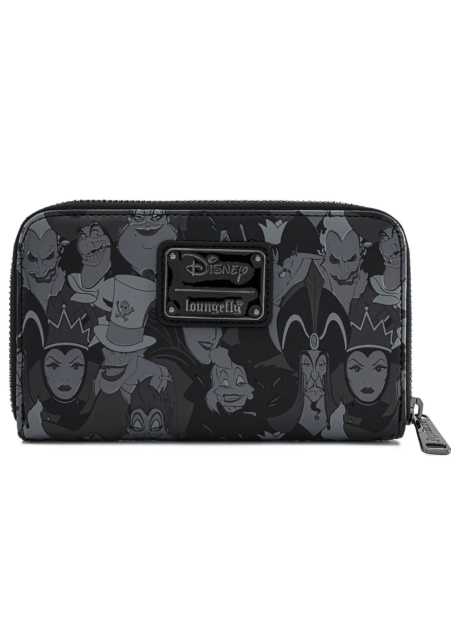 Loungefly Disney Villains Debossed All Over Print Zip Around  display picture 2