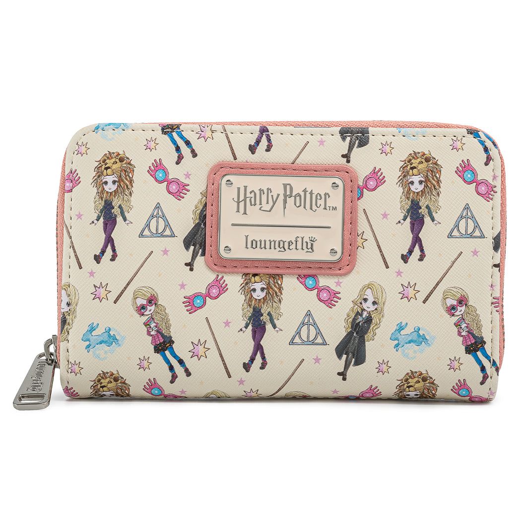 Loungefly Harry Potter Luna Lovegod AOP Zip Around Wallet