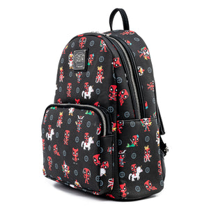 Pop! by Loungefly Marvel Deadpool 30th Anniversary AOP Mini Backpack