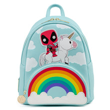 Load image into Gallery viewer, Pop! By Loungefly Marvel Deadpool 30th Anniversary Unicorn Rainbow Mini Backpack