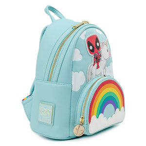 Pop! By Loungefly Marvel Deadpool 30th Anniversary Unicorn Rainbow Mini Backpack