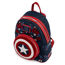 Load image into Gallery viewer, Loungefly Marvel Captain America 80th Anniversary Mini Backpack