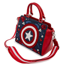 Load image into Gallery viewer, Loungefly Marvel Captain America 80th Anniversary Crossbody