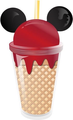 Mickey Cherry Ice Cream Ear Tumbler