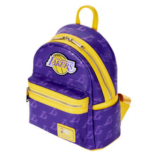 Load image into Gallery viewer, Loungefly NBA LA Lakers Debossed Logo Mini Backpack