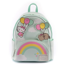 Load image into Gallery viewer, Loungefly Pusheen X Hello Kitty Balloons &amp; Rainbow Mini Backpack