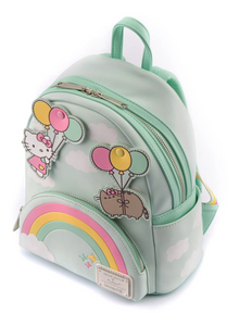 Loungefly Pusheen X Hello Kitty Balloons & Rainbow Mini Backpack