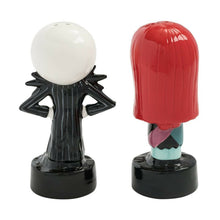 Load image into Gallery viewer, The Nightmare Before Christmas Jack &amp; Sally Salt Pepper Shakers