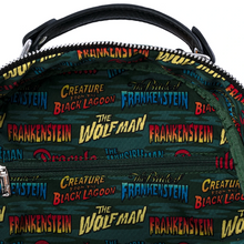 Load image into Gallery viewer, Loungefly Universal Monsters Chibi AOP Mini Backpack Inner View