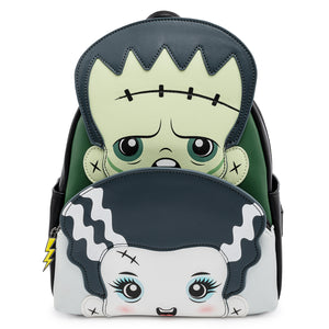 Loungefly Universal Monsters Frankie And Bride Cosplay Mini Backpack - Pre-Order September