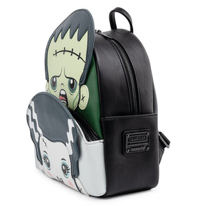 Loungefly Universal Monsters Frankie And Bride Cosplay Mini Backpack - Pre-Order September