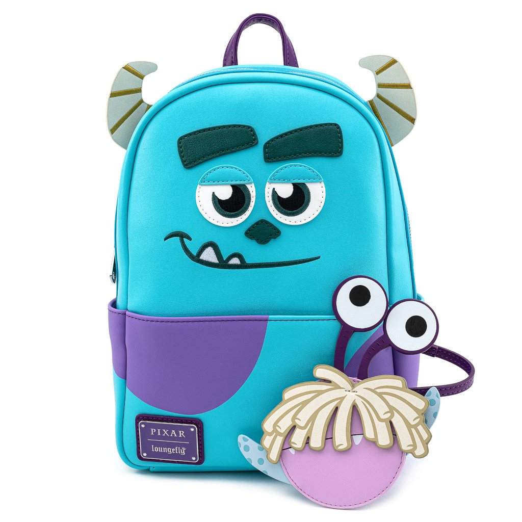 Loungefly X Pixar Monsters Inc. Sully Cosplay Mini Backpack with Boo Coin Purse
