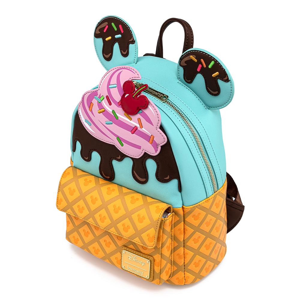 Loungefly Disney Mickey and Minnie Sweets Ice Cream Mini Backpack – The ...