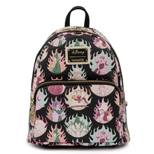Load image into Gallery viewer, Loungefly Disney Villains Pastel Flames AOP Mini Backpack