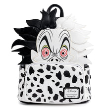 Load image into Gallery viewer, Loungefly Disney Villains Cruella De Vil Spots Cosplay Mini Backpack