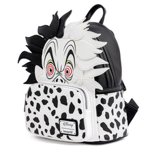 Load image into Gallery viewer, Loungefly Disney Villains Cruella De Vil Spots Cosplay Mini Backpack