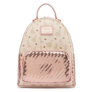 Loungefly Disney Ultimate Princess AOP Sequin Mini Backpack