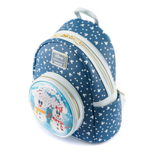Load image into Gallery viewer, Loungefly Disney Snowman Minnie Mickey Snow Globe Mini Backpack