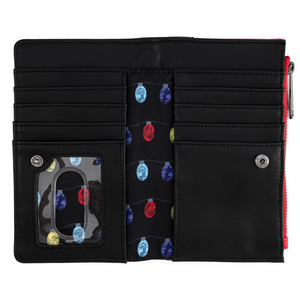Loungefly Disney NBC Christmas Jack Cosplay Flap Wallet Interior View