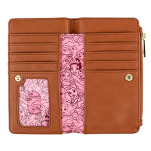 Load image into Gallery viewer, Loungefly Disney Princess Floral All Over Print Wallet Inside