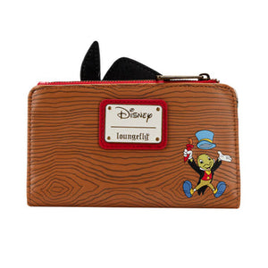 Loungefly Disney Pinocchio Peeking Flap Wallet Zip Around Wallet