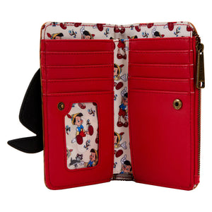 Loungefly Disney Pinocchio Peeking Flap Wallet Zip Around Wallet