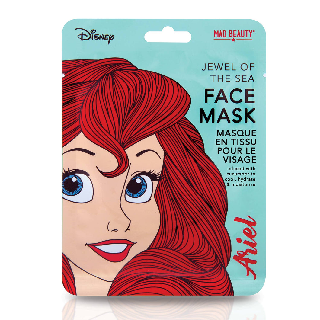 US DISNEY MAD Ariel Sheet Face Mask 12pc