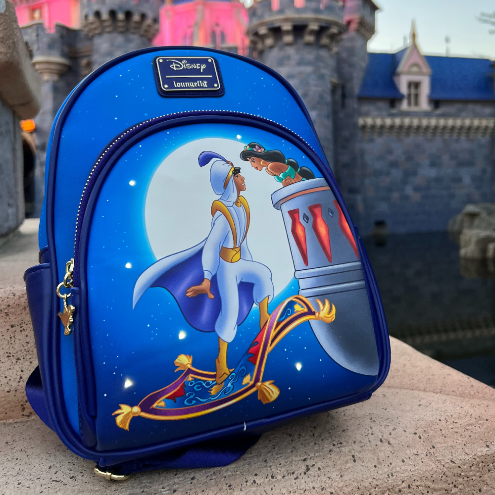Loungefly Disney's Aladdin Tattoo AOP Mini Backpack Exclusive NWT