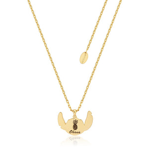 Disney Couture Kingdom Gold-Plated Lilo & Stitch Necklace