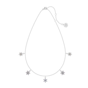 Disney Couture Kingdom Frozen II Sterling Silver Crystal Snowflake Necklace