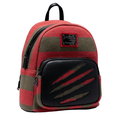 Loungefly Nightmare on Elm Street Freddy Sweater Mini Backpack w/ Bag Charm