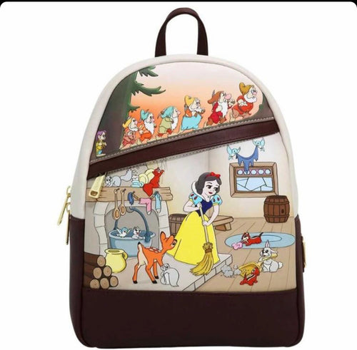 Loungefly Mickey, Minnie, & Friends Camping Scene Crossbody Passport Bag