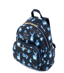 Loungefly Harry Potter Expecto Patronum All Over Print Mini Backpack Top View