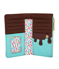 Load image into Gallery viewer, Loungefly Disney Mickey and Minnie Mouse Sweets Flap Wallet