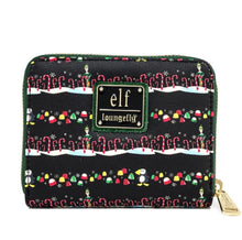 Load image into Gallery viewer, Loungefly Elf Candy Cane Forest Wallet Front