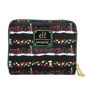 Loungefly Elf Candy Cane Forest Wallet Front