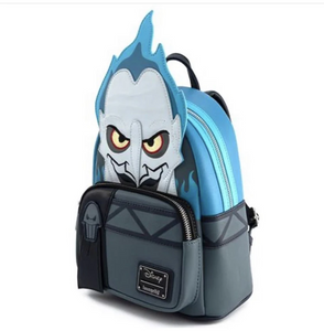 Loungefly Disney Villains Hades Cosplay Mini Backpack and Bi-fold Wallet Combo