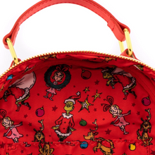 Load image into Gallery viewer, Loungefly Dr. Seuss The Grinch Chimney Thief Mini Backpack