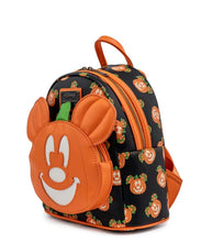 Load image into Gallery viewer, Loungefly Disney Mick-O-Lantern Mini Backpack (Glow in the Dark)