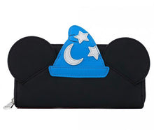 Load image into Gallery viewer, Loungefly Disney Sorcererer Mickey Cosplay Wallet Front