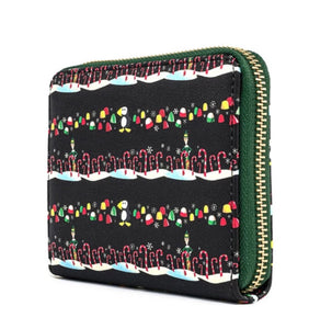 Loungefly Elf Candy Cane Forest Wallet back