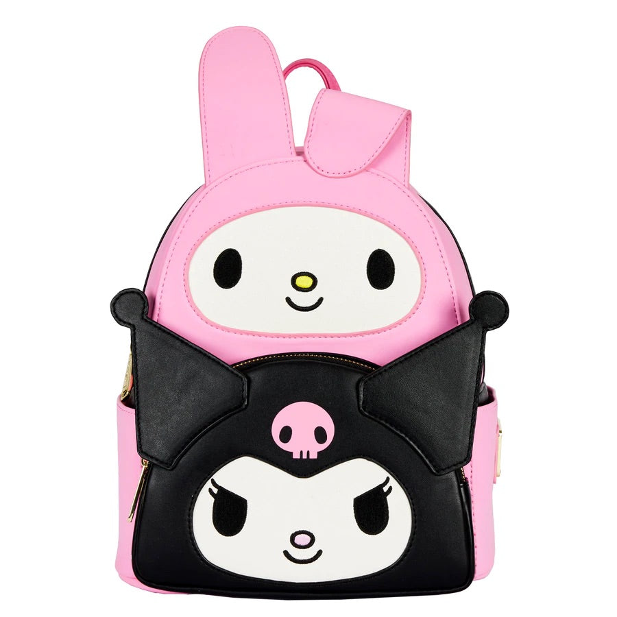 Loungefly Sanrio My Melody Kuromi Double Pocket Mini Backpack
