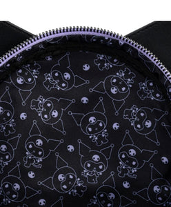 Loungefly Sanrio Kuromi Cosplay Mini Backpack inside