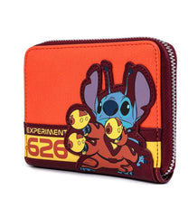 Load image into Gallery viewer, Loungefly Lilo and Stitch Experiment 626 Zip Around Wallet side