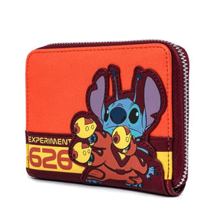 Loungefly Lilo and Stitch Experiment 626 Zip Around Wallet side